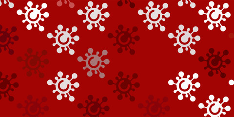 Light Red vector template with flu signs.