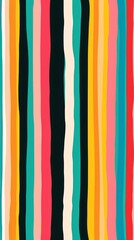 high-fidelity illustration of vertical colorful stripes on a black background