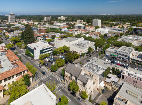 Downtown, Palo Alto in Silicon Valley,, California, United States of America.