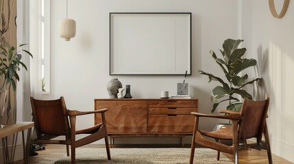 Fashionable Home Interior: Chair Selections and Mockup Frame Design