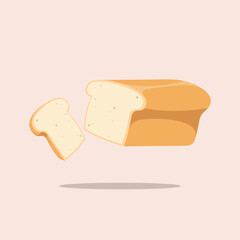 Graphic vector illustration of delicious bread in cartoon style