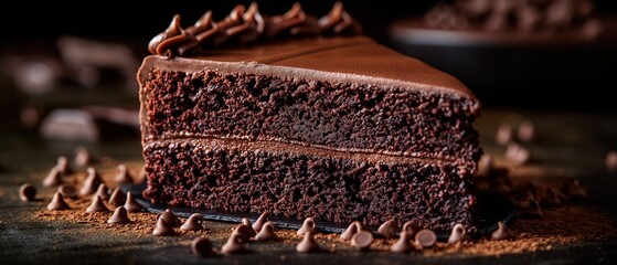 Decadent Chocolate Layer Cake with Ganache