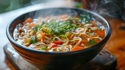 Steaming Bowl of Noodles