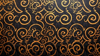 Korea traditional seamless floral pattern