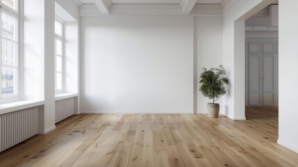 empty room with window