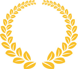 Golden Laurel Wreath Ribbon