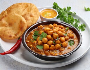 Chola Bhatura Dish