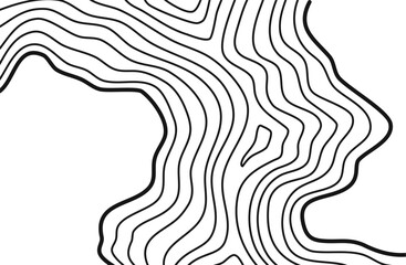 Wavy Contour background. Topographic contour background. contour lines background. Topographic map background. Abstract wavy background. 