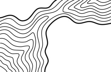 Wavy Contour background. Topographic contour background. contour lines background. Topographic map background. Abstract wavy background. 
