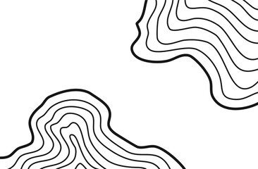 Wavy Contour background. Topographic contour background. contour lines background. Topographic map background. Abstract wavy background. 