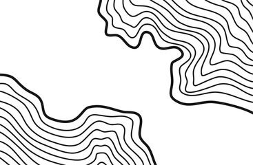 Wavy Contour background. Topographic contour background. contour lines background. Topographic map background. Abstract wavy background. 