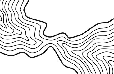 Wavy Contour background. Topographic contour background. contour lines background. Topographic map background. Abstract wavy background. 