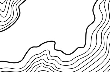 Wavy Contour background. Topographic contour background. contour lines background. Topographic map background. Abstract wavy background. 