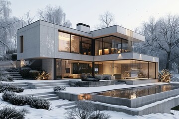 Modern architectural appearance and design