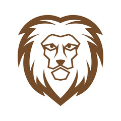 Elegant and dignified lion head logo design