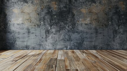 empty room with wooden floor