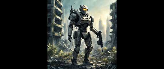 Fototapeta premium Military Robot 