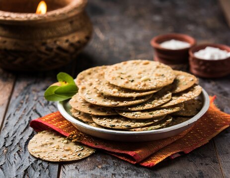 Indian Khakhara Food