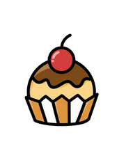 cupcake with cherry