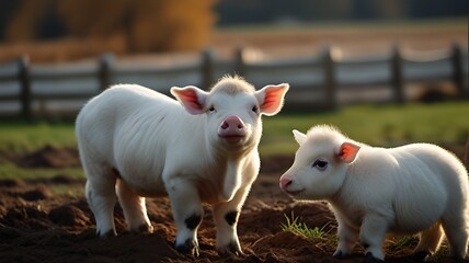 Pigs in an animal farm