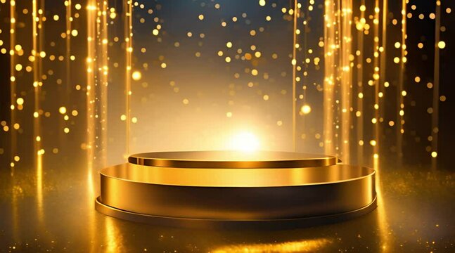 golden podium