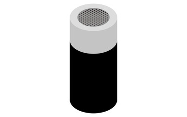 Cookware: salt and pepper shakers, isometric illustration