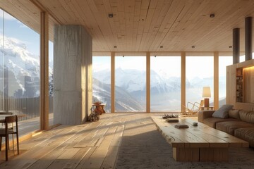 Modern residential, hotel, and homestay interior spaces