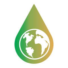 Obraz premium Global warming icon on flat gradient style. The environment icon on flat gradient style