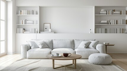 modern living room with sofa