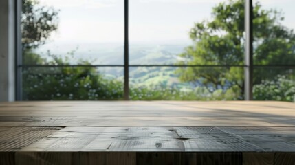 Fototapeta premium Indoor wooden table background material