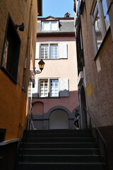 eine gasse in cochem, rheinland-pfalz, deutschland
