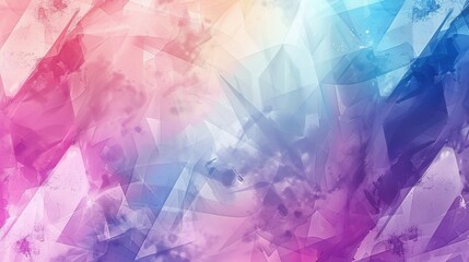 Fototapeta premium Visual Harmony: Geometric Paint Touch Background Illustration