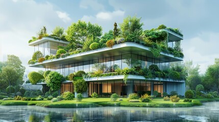 Obraz premium Modern architectural appearance and design