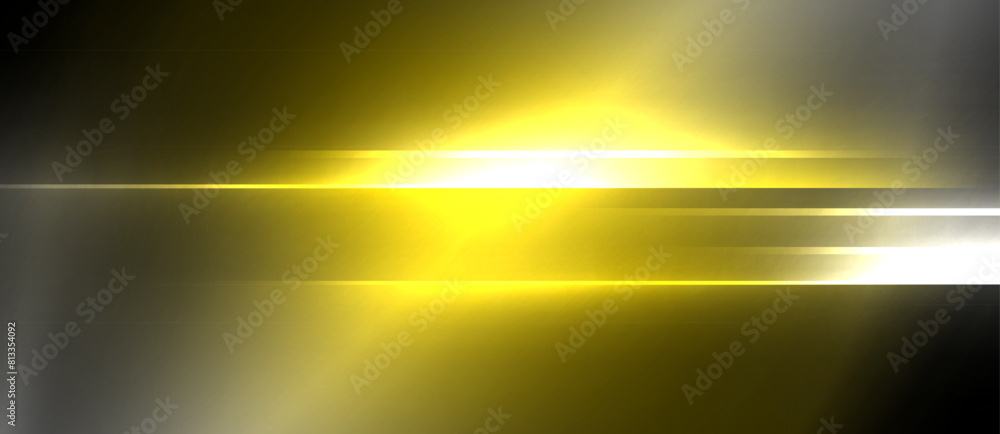 Aufkleber an amber light is illuminating the dark sky, creating a striking contrast. the rectangular shape of 