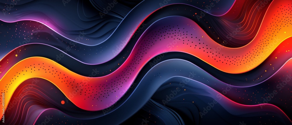 Aufkleber asymmetrical modern abstract gradient in a minimal geometric style, for a dynamic futuristic banner 