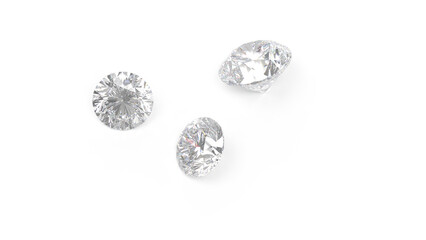 レンダリングされたダイアモンド　CG