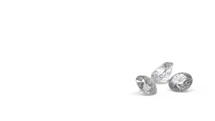 レンダリングされたダイアモンド　CG テキストスペースあり	
