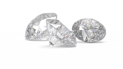 レンダリングされたダイアモンド　CG