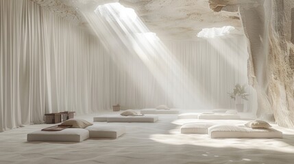 modern living room with a window