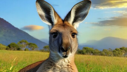 cute kangaroo of australia
