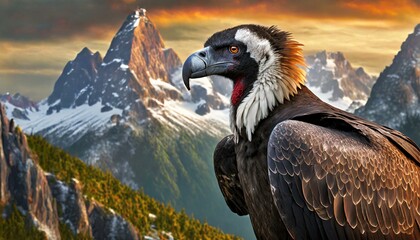 photo of a condor in the mountains
