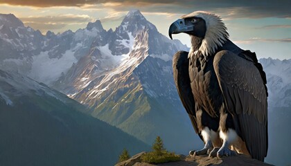 photo of a condor in the mountains