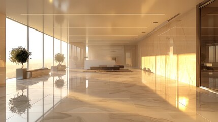 modern office building interior