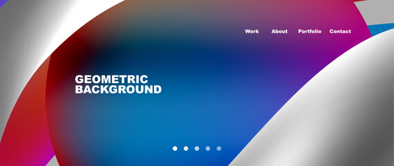 Dynamic flowing shapes concept design composition. Vector Illustration For Wallpaper, Banner, Background, Card, Book Illustration, landing page