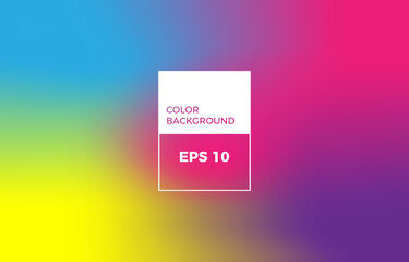 Abstract blurred gradient mesh background in bright colors. Easy editable soft colored vector illustration, Suitable For Wallpaper, Banner, Background, Landing Page