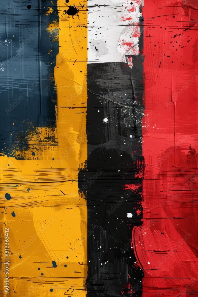 Poster create a modern and innovative abstract banner with mosaic textures, vibrant colors for dynamic web 