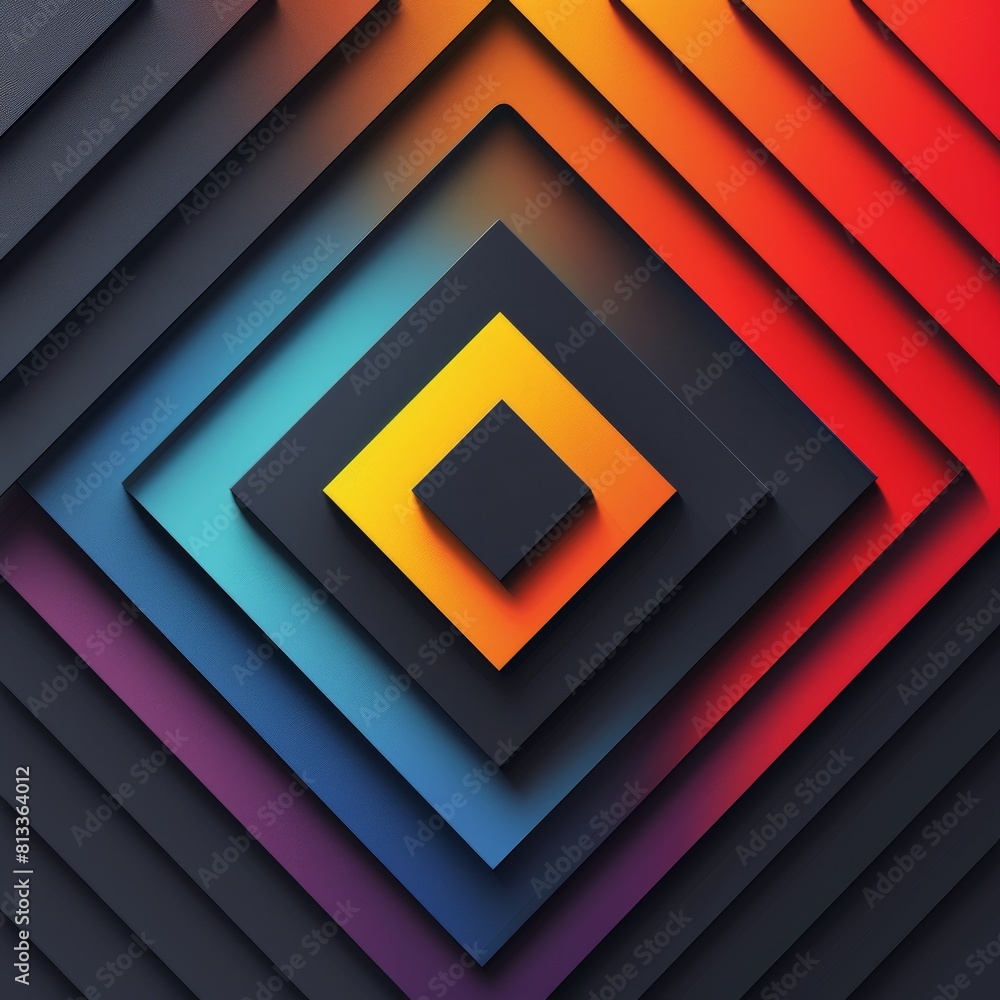 Poster create a fresh web design with a trendy abstract layout, colorful gradient, and innovative elements 