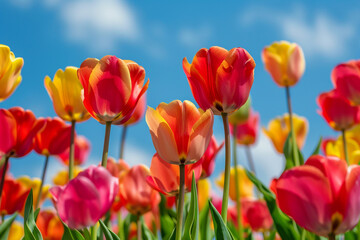 Fototapeta premium field of tulips