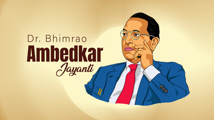 Ambedkar Ji Photos Banner Design Illustration
