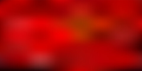 Dark red, yellow vector abstract blur pattern.